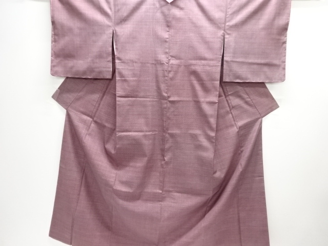 JAPANESE KIMONO / UNUSED / OSHIMA TSUMUGI / WOVEN GRID